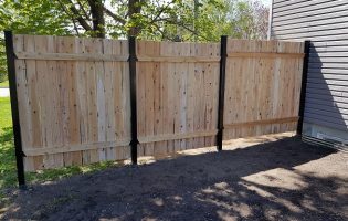 Clôture Avantage et Lévisienne, clôtures à Québec Verso d'une palissade